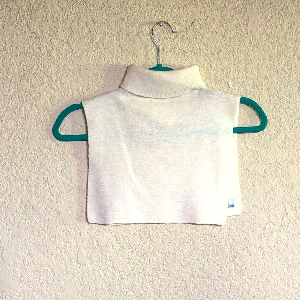 Vintage Bobby Brooks Cream Faux Collar Turtleneck for Underneath Shirts